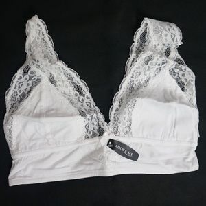 Adore Me | White Lace Bralette